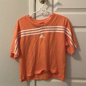 ADIDAS!! Coral Orange Tee🤍